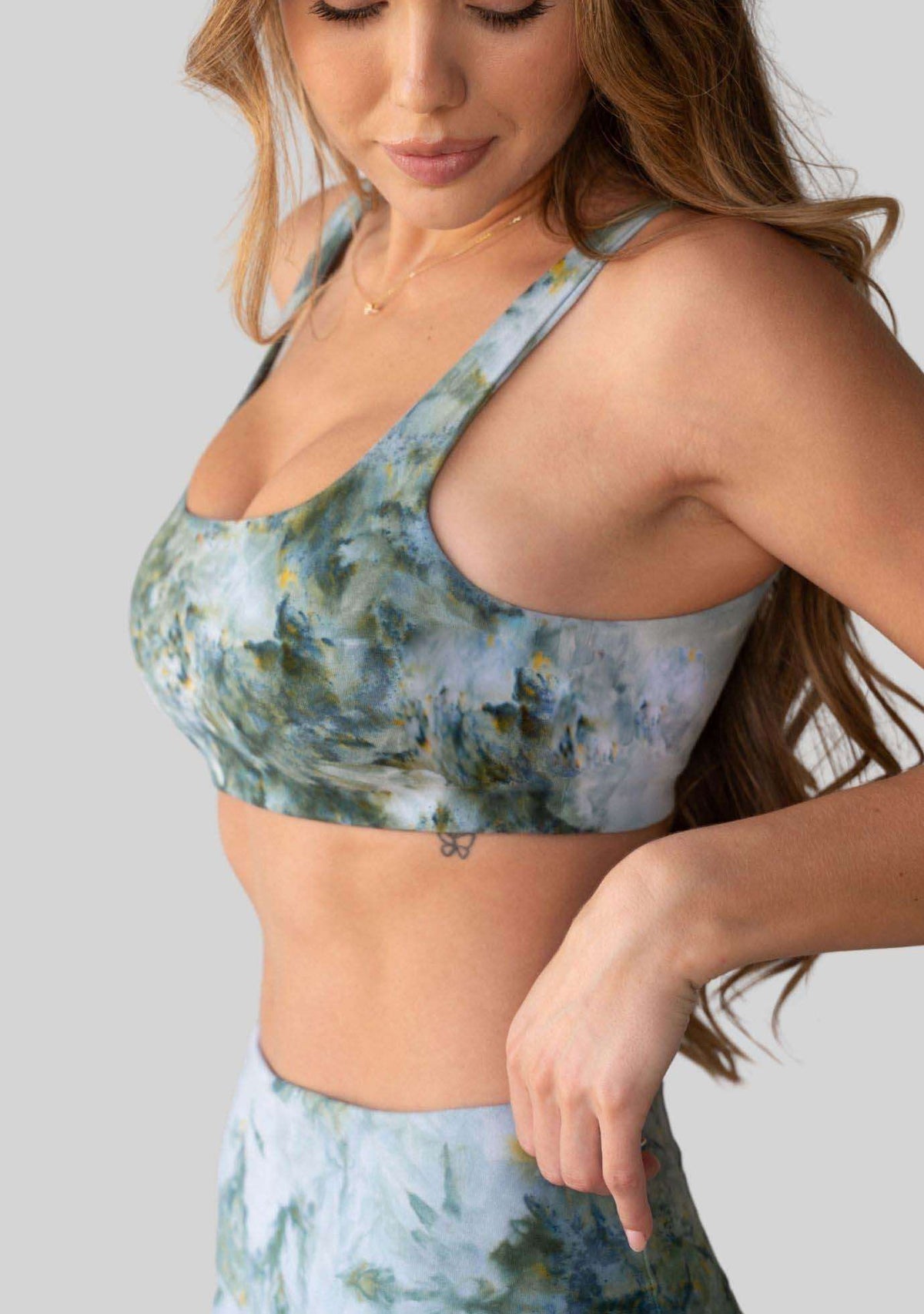 Jala Anya Bralette in Seaweed - detail view