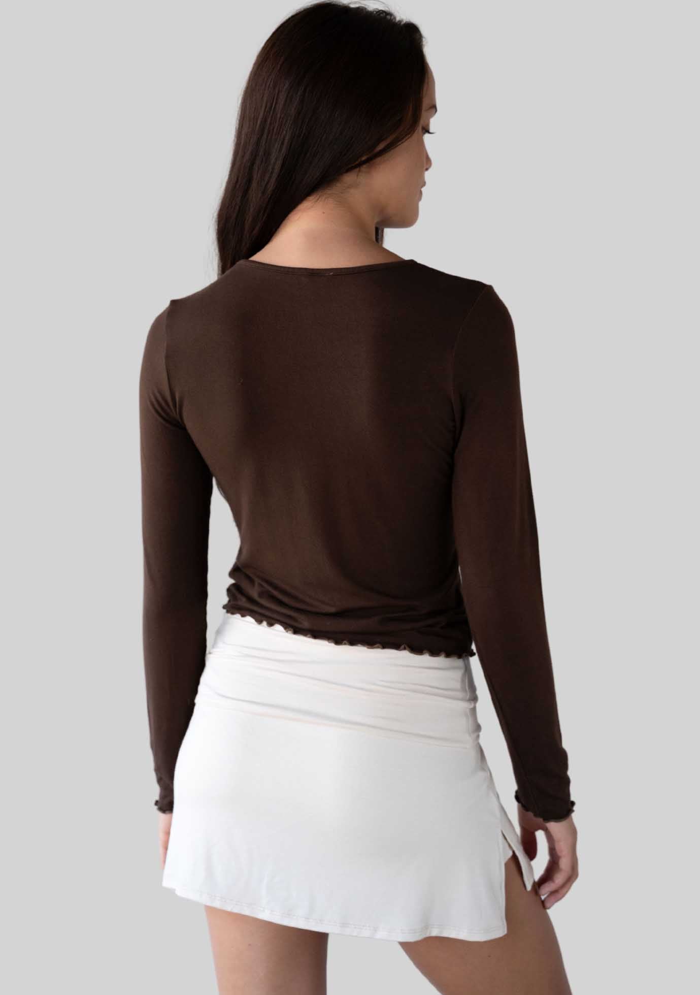 Jala Chill Top in Espresso - back view