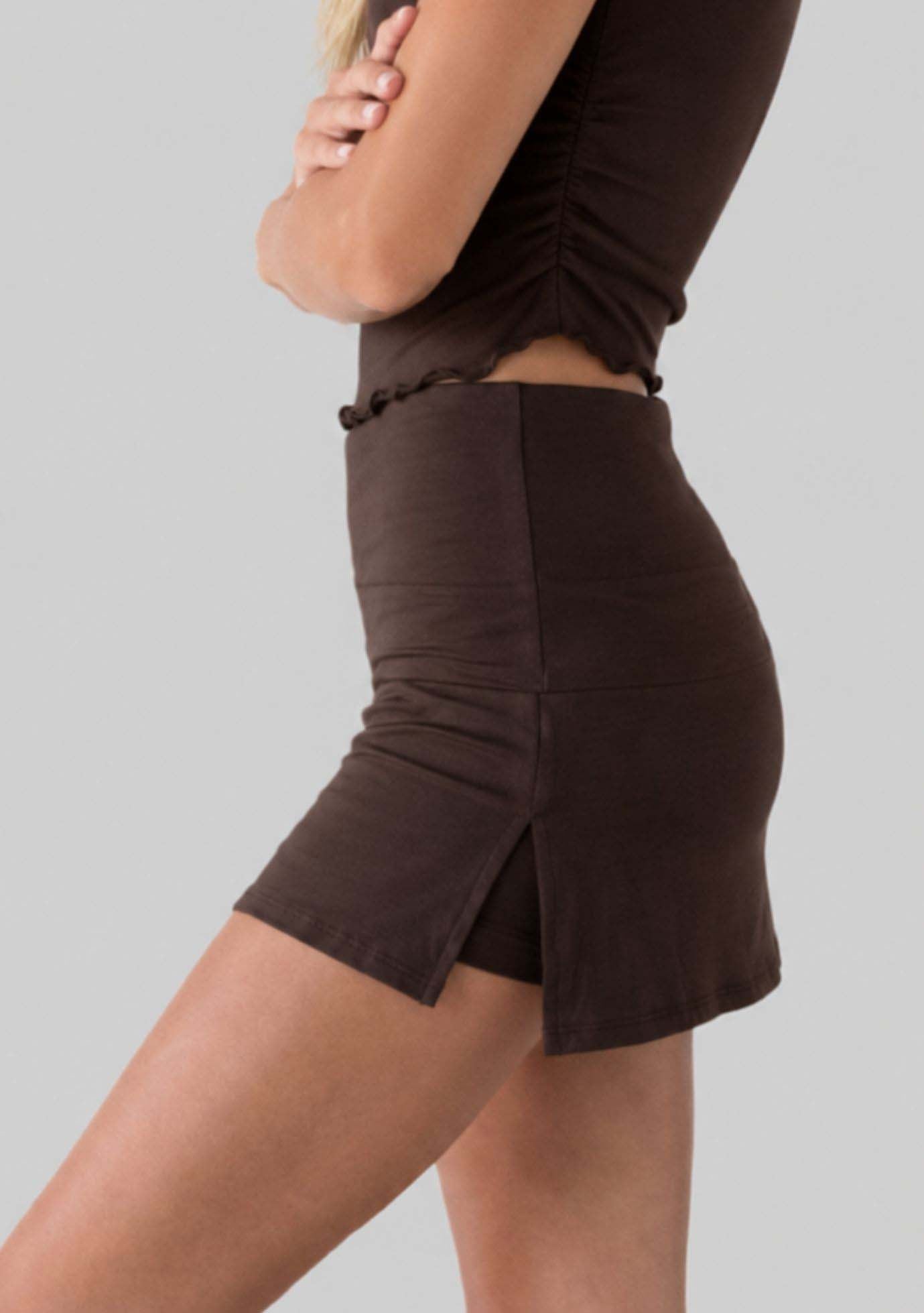 Jala Chill Skort in Espresso - back view