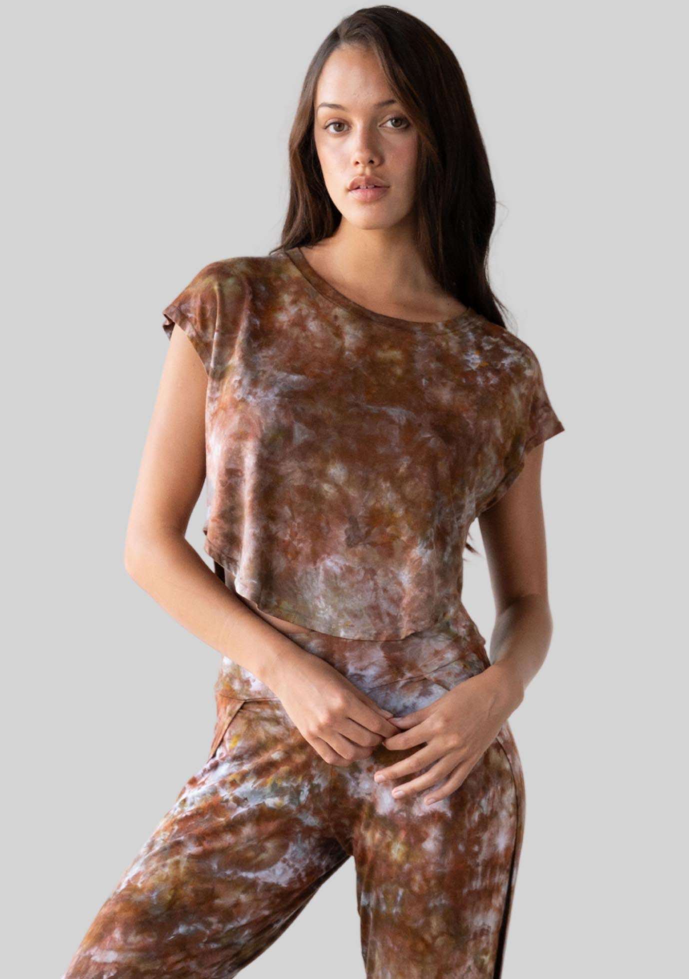 Jala Easy Tee in Terra - back view