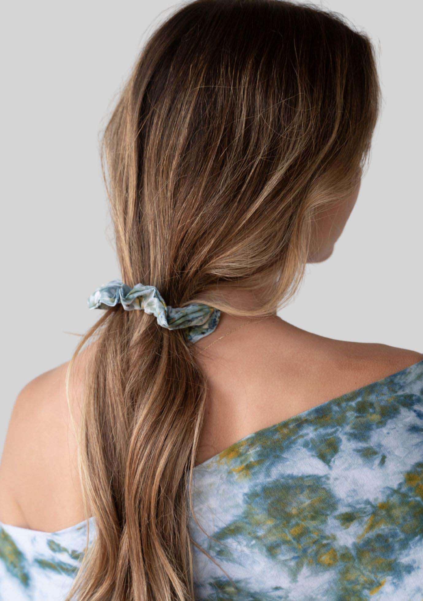 Jala Scrunchie in Seaweed - alternate view