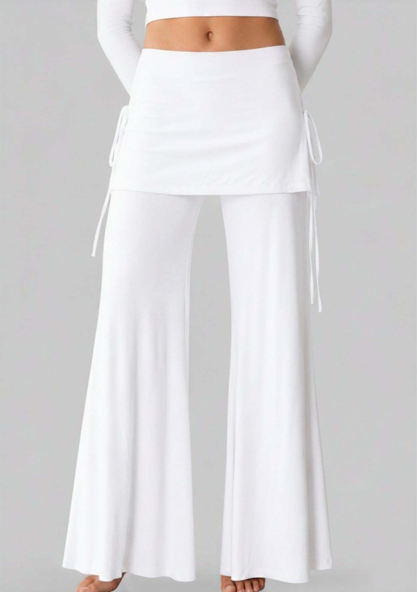 Jala Luna Pant in White - back view