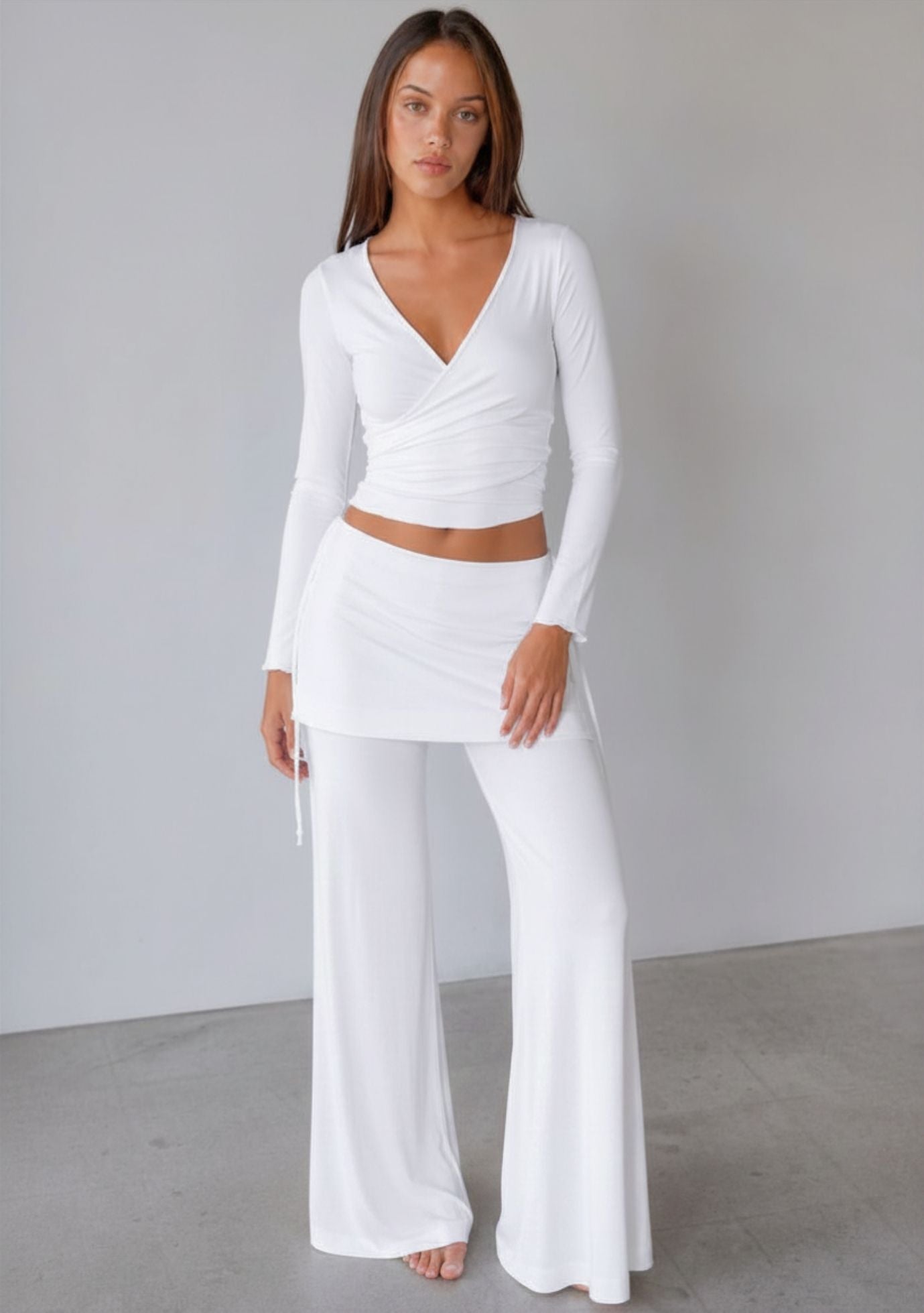 Jala Luna Pant in White - detail view