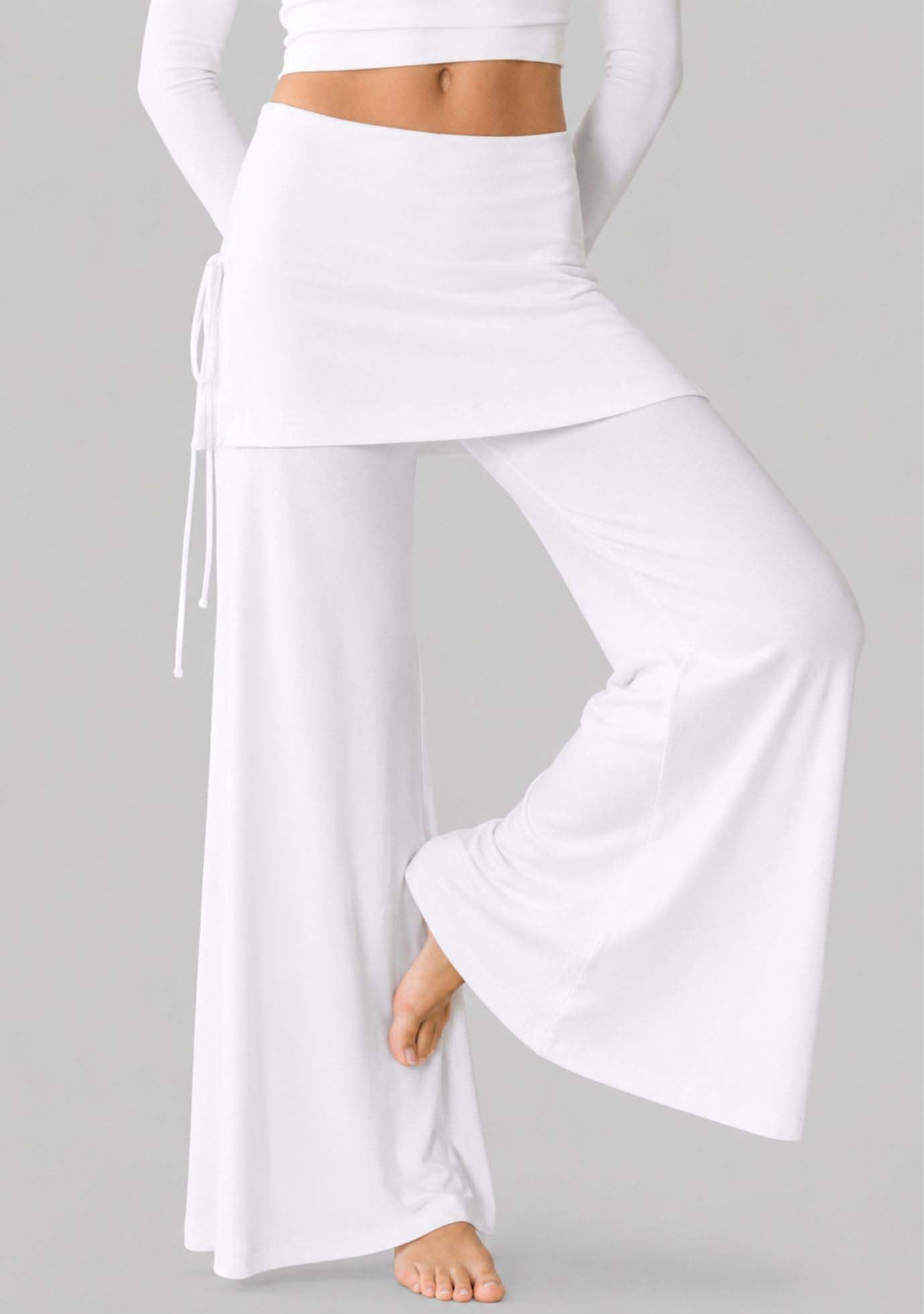 Jala Luna Pant in White - front view