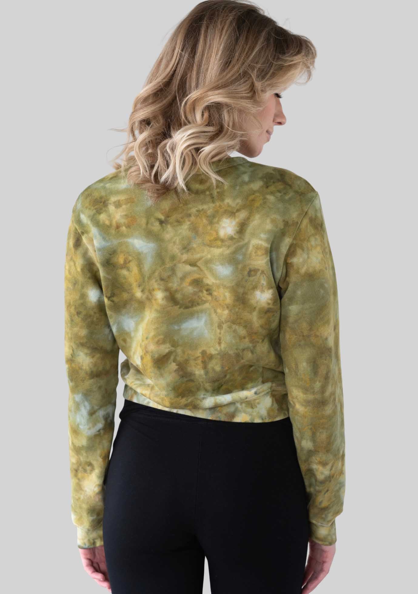 Jala Payson Pullover in Moss - side view