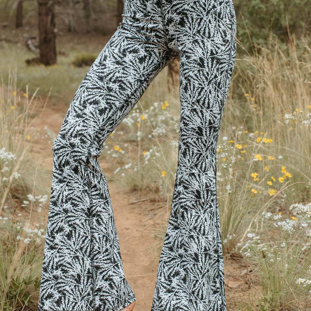 Leggings Printed Bell Bottom Jeans Printed Flare Yoga Pants Women