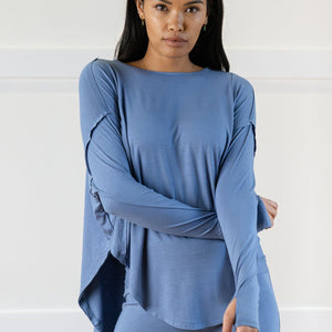 Flow Top in Blueberry by Jala Spring 2023