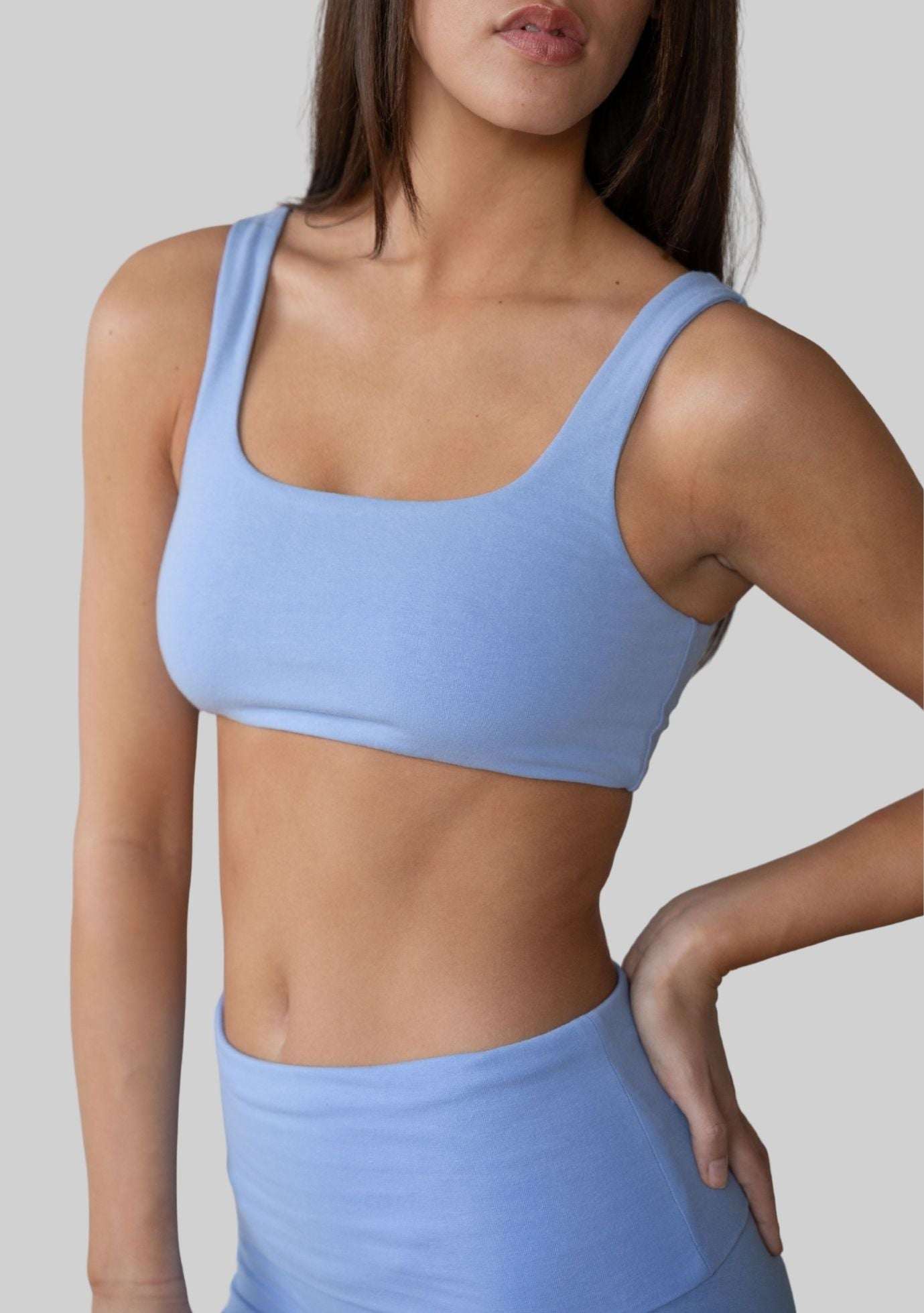 Jala Anya Bralette in Serenity Blue - detail view