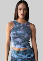 Jala Bliss Rib Tank in Aurora - back view
