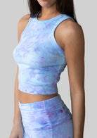 Jala Bliss Rib Tank in Sugar Sky - back view