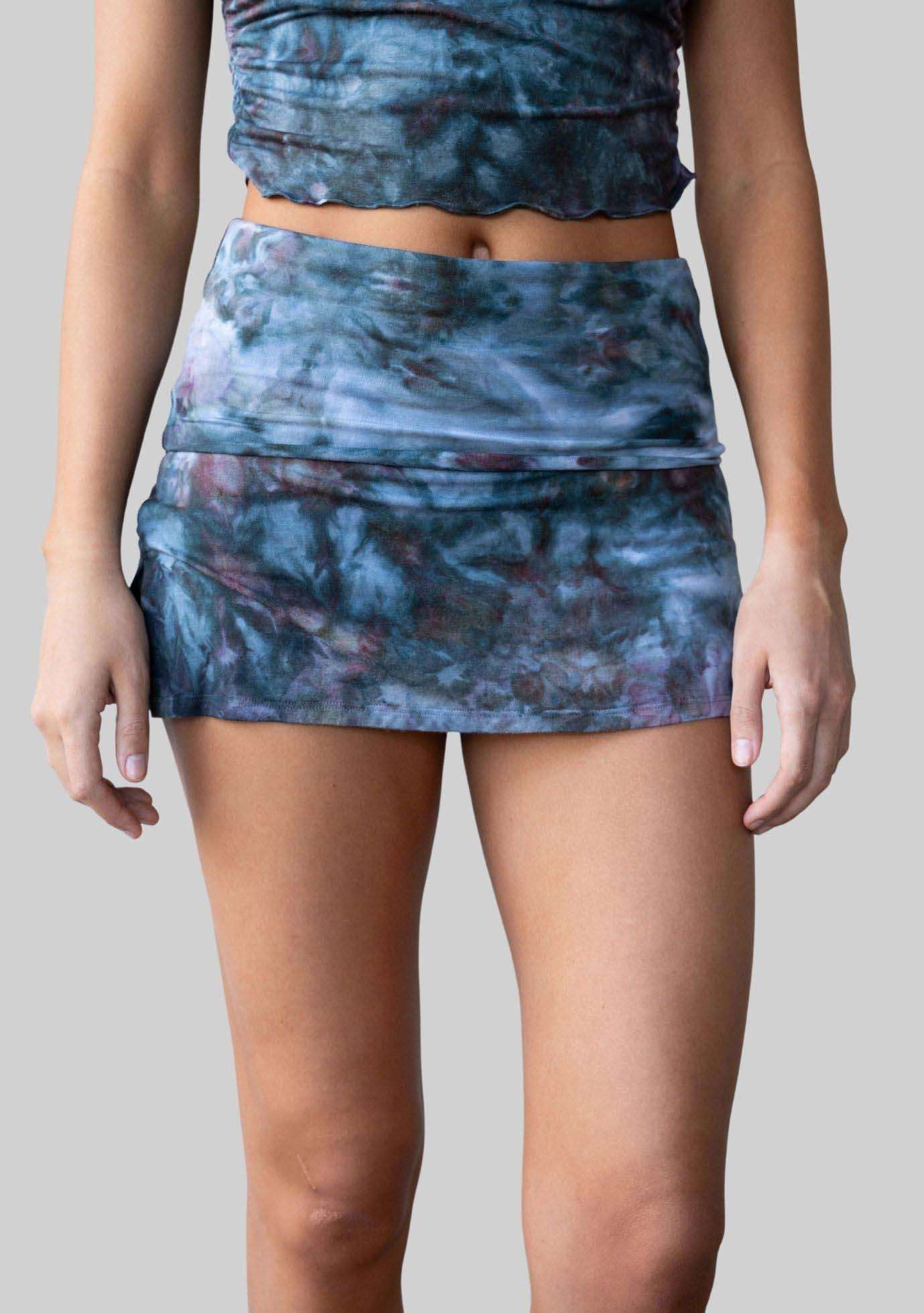 Jala Chill Skort in Aurora - model photo. [label] Amelia is 5'9" XS