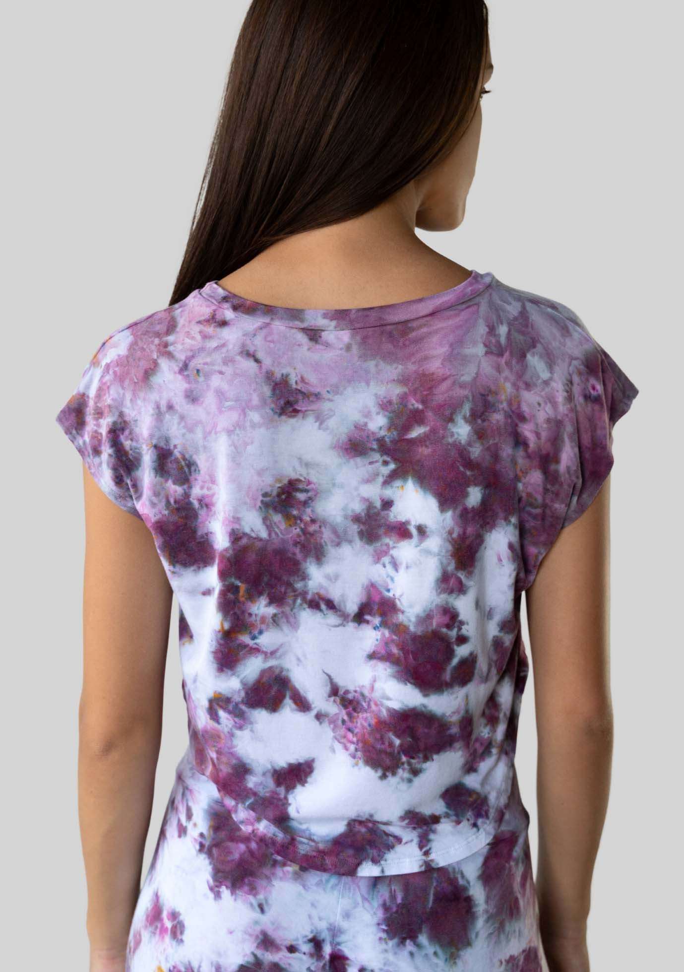 Jala Easy Tee in Fig - side view