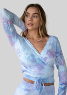 Jala Kira Wrap Top in Sugar Sky - alternate view