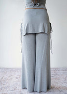 Back view of the JALA Luna Pant in Heather Grey