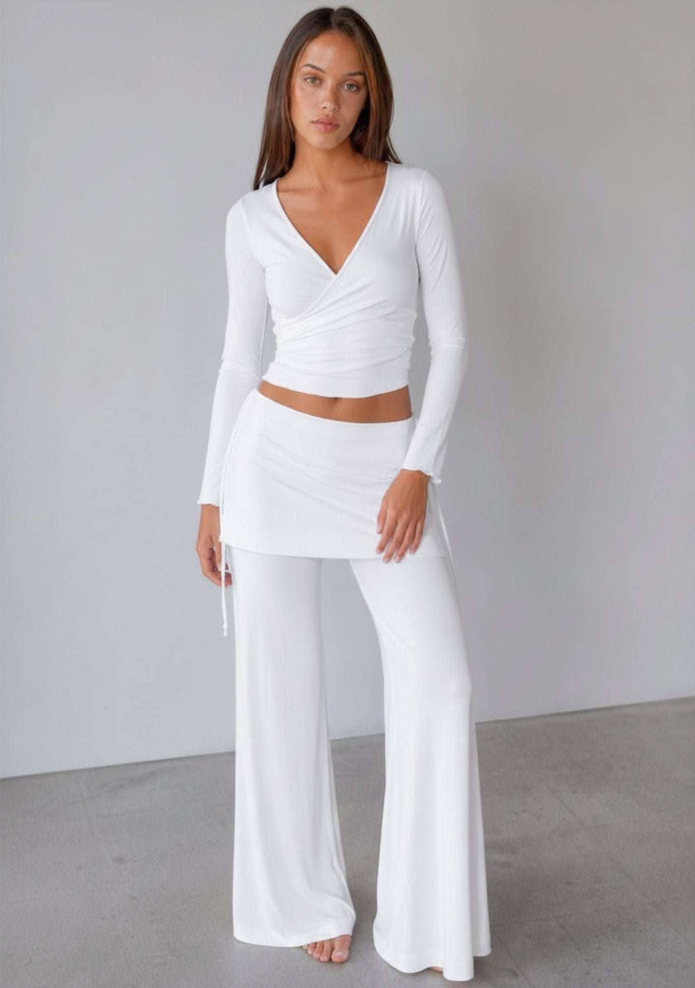 Jala Luna Pant in White - detail view