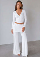 Jala Luna Pant in White - detail view