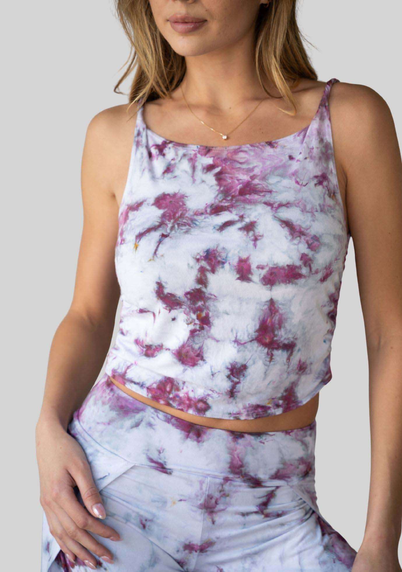 Jala Muse Tank in Fig - front view