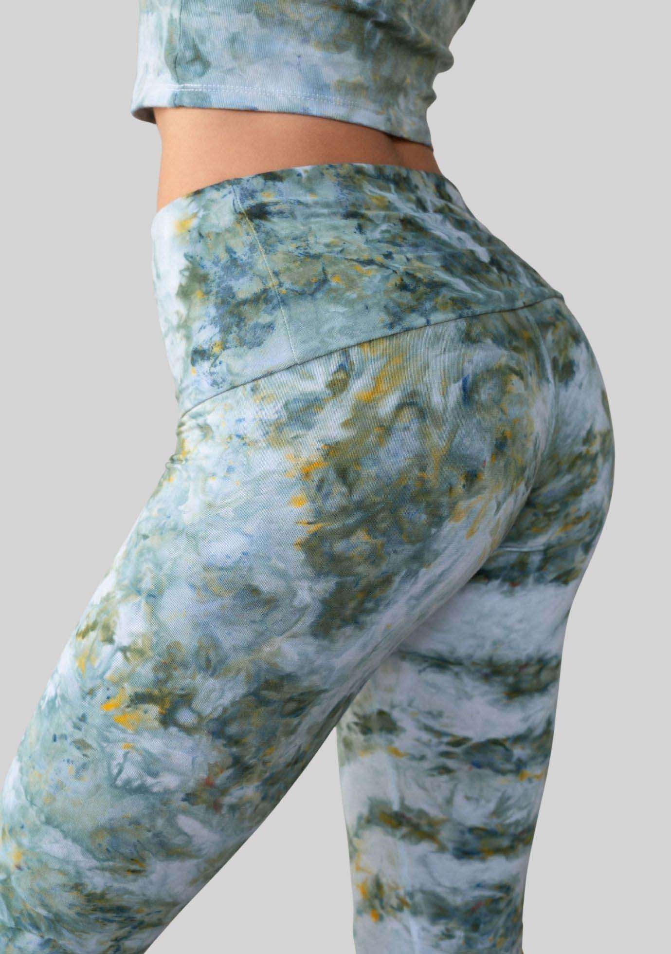 Jala Nama Legging in Seaweed - back view
