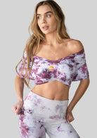 Jala Unwind Poncho in Fig - off the shoulder style. [label] Off The Shoulder