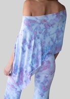 Jala Unwind Poncho in Sugar Sky - front view
