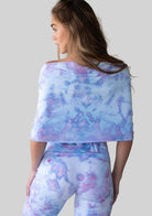 Jala Unwind Poncho in Sugar Sky - off the shoulder style, alternate view