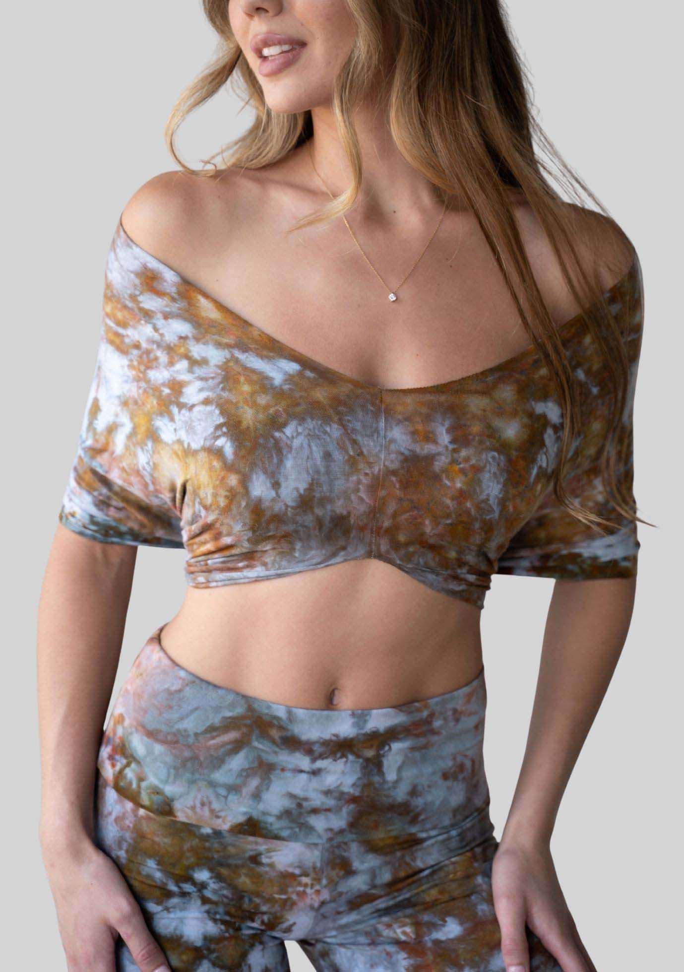 Jala Unwind Poncho in Terra - off the shoulder style. [label] Off The Shoulder