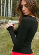 Jala Chill Top in Black - model photo