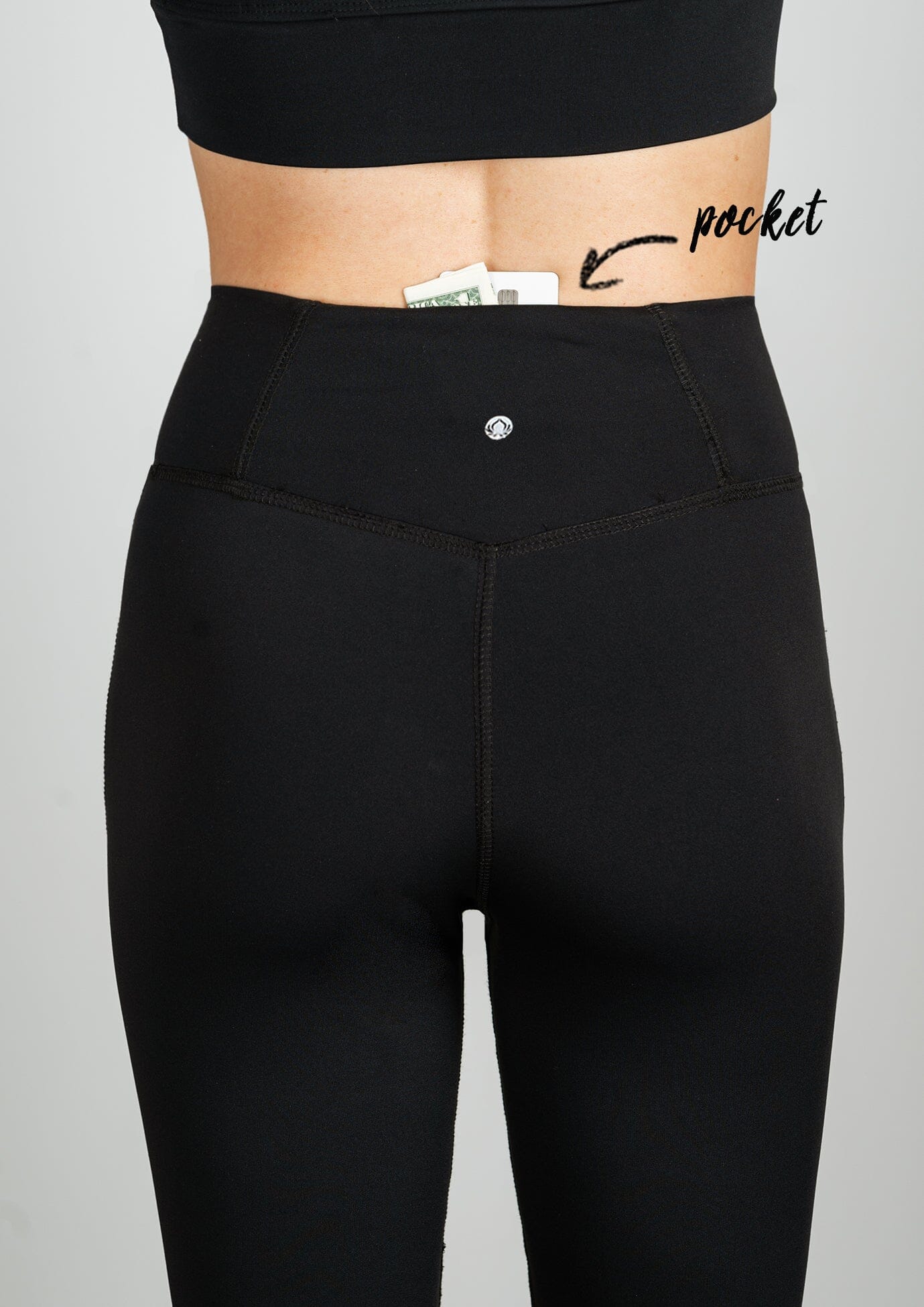 Jala Cross Waist Legging Black